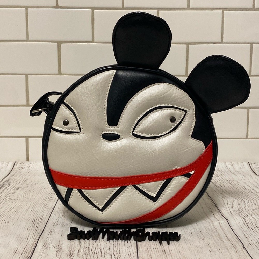 *Love Pain and Stitches Scary Teddy Nightmare Before Christmas Crossbody Purse